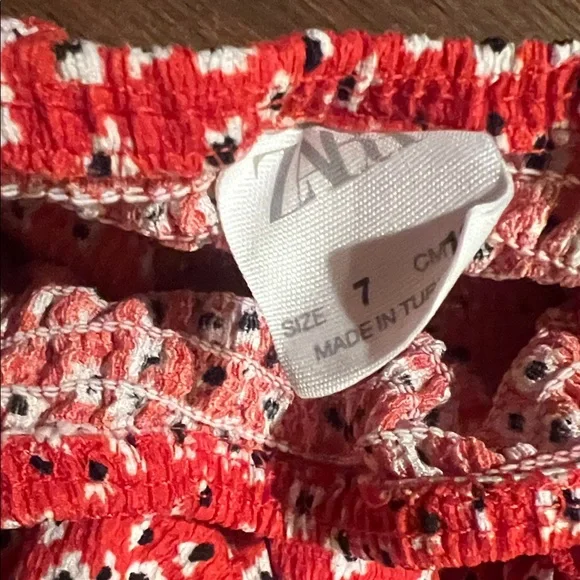 Zara Red Floral Kids Skort - Picture 2 of 4